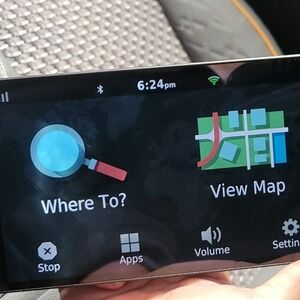 Garmin DriveSmart GPS Navigator Black with Vehicle Power Cable and Mount